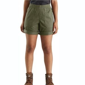 WOMEN'S RUGGED FLEX® RELAXED FIT TWILL WORK SHORT